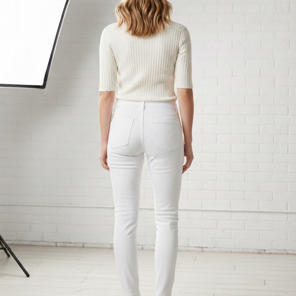 Madewell Women's Cream Skinny Jeans